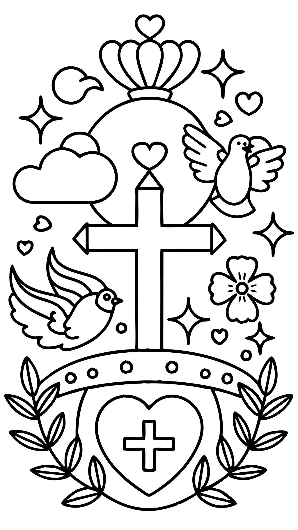 christian coloring page